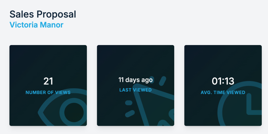 Specifi proposal open tracking dashboard