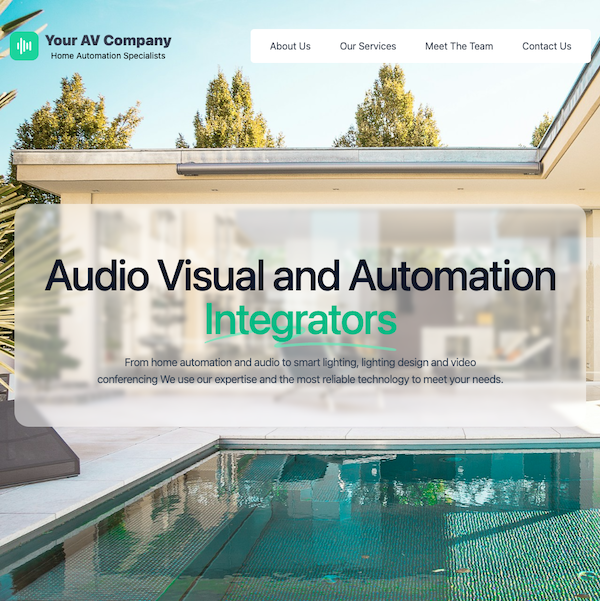 Specifi website builder project setup screen